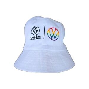 Promotional Volkswagen Canadian Premier League White Bucket Hat OSFM